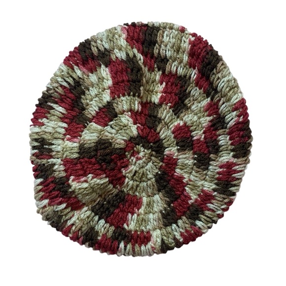 NEW Handmade Hand-knit Warm Wool Hats Women Multicolor Colors Lot of 3 - Picture 4 of 9